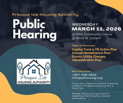 Public Hearing Wednesday March 11, 2026