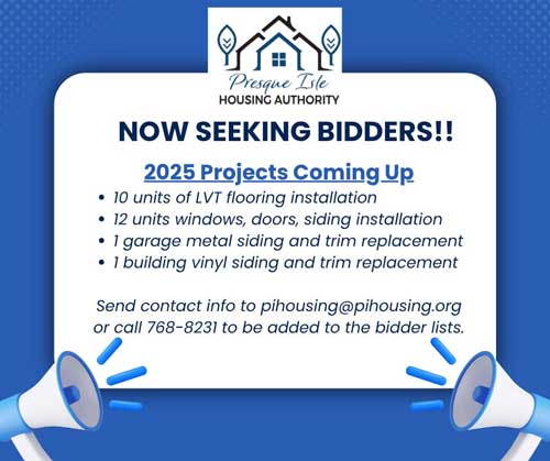 Now Seeking Bidders for Upcoming 2025 Projects